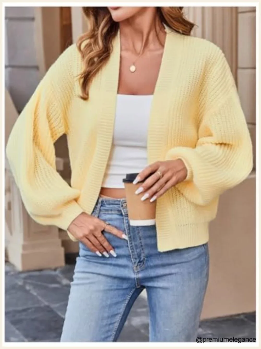Color Block Open Front Long Sleeve Ribbed Knit Cropped Cardigan Sweater